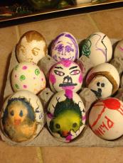 Egg decorating is serious business in my house.